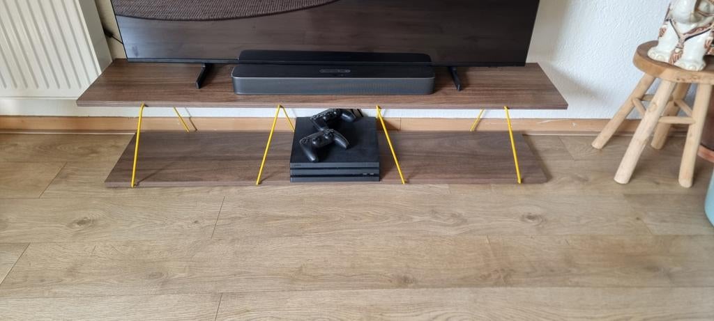 Modern TV-meubel, Gebruikt, 100 tot 150 cm, Modern, Industrieel, Minder dan 100 cm