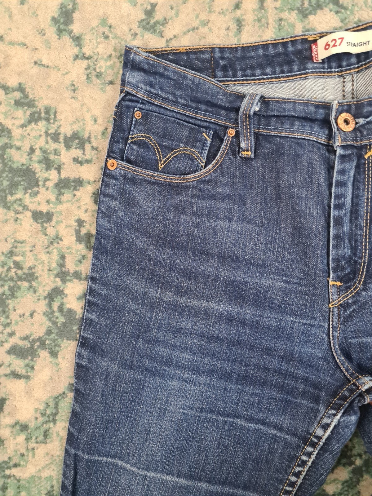 Levi's 627 straight Fit W30 L32 Dames Tulsi3032 Hig-rise, Blauw, Ophalen of Verzenden, Zo goed als nieuw, W30 - W32 (confectie 38/40)