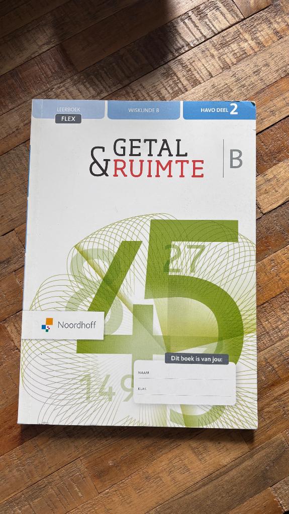 Getal & ruimte havo b deel 2, Boeken, Ophalen of Verzenden, Beta, Nieuw, Noordhoff Uitgevers