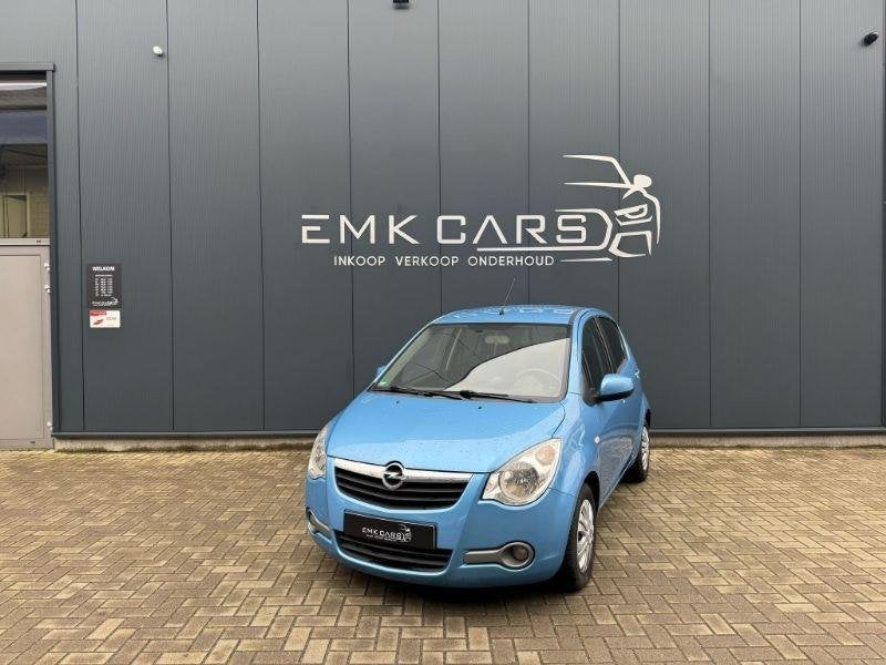 Opel Agila 1.0 Enjoy, Auto's, Opel, Gebruikt, Blauw, 996 cc, Bedrijf