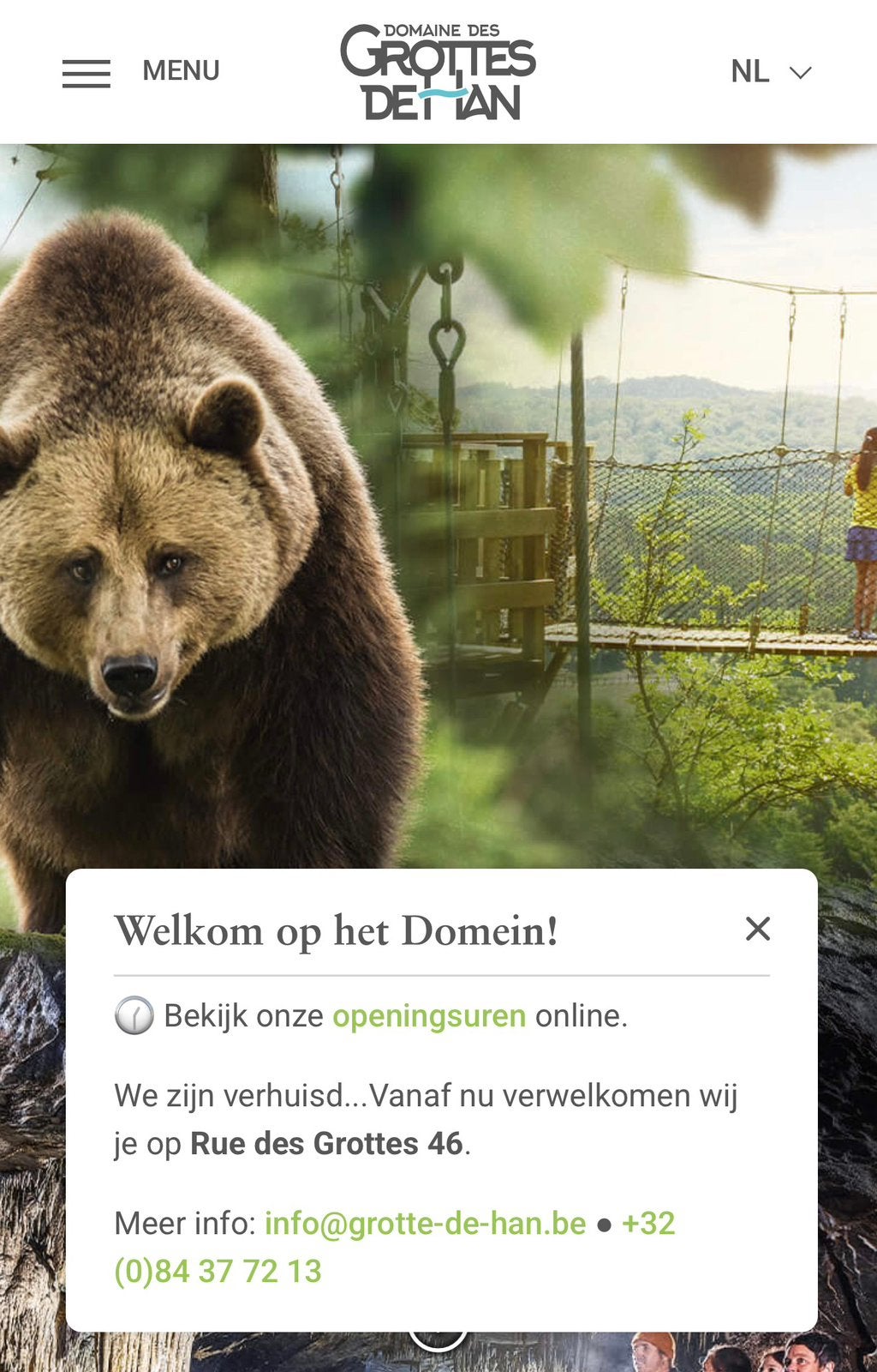 Grotten van Han + dierenpark 2 personen, Tickets en Kaartjes, Twee personen, Ticket of Toegangskaart