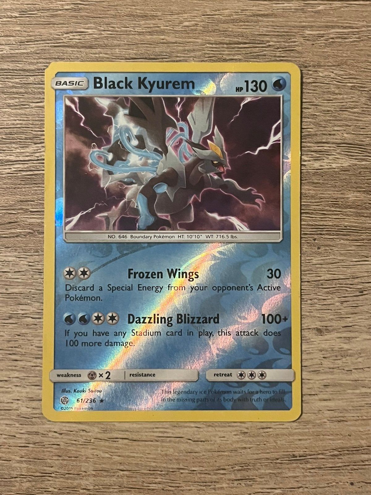 Black Kyurem - Cosmic Eclipse (61/236) - Reverse Holo, Ophalen of Verzenden, Zo goed als nieuw