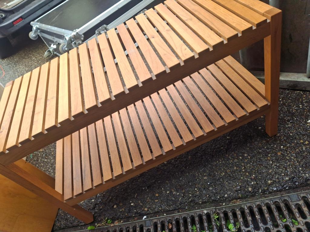 IKEA Molger Badkamerrek - Houten Opbergrek, Ophalen, Contact.nl@ikea.com, Gebruikt, Overige typen
