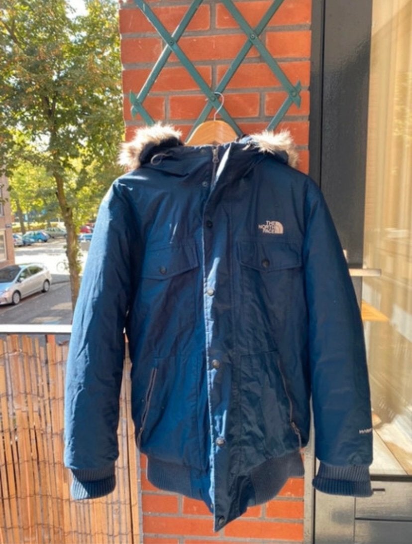 The North Face winterjas heren - Maat M, Ophalen of Verzenden, Zo goed als nieuw, Maat 48/50 (M), Blauw