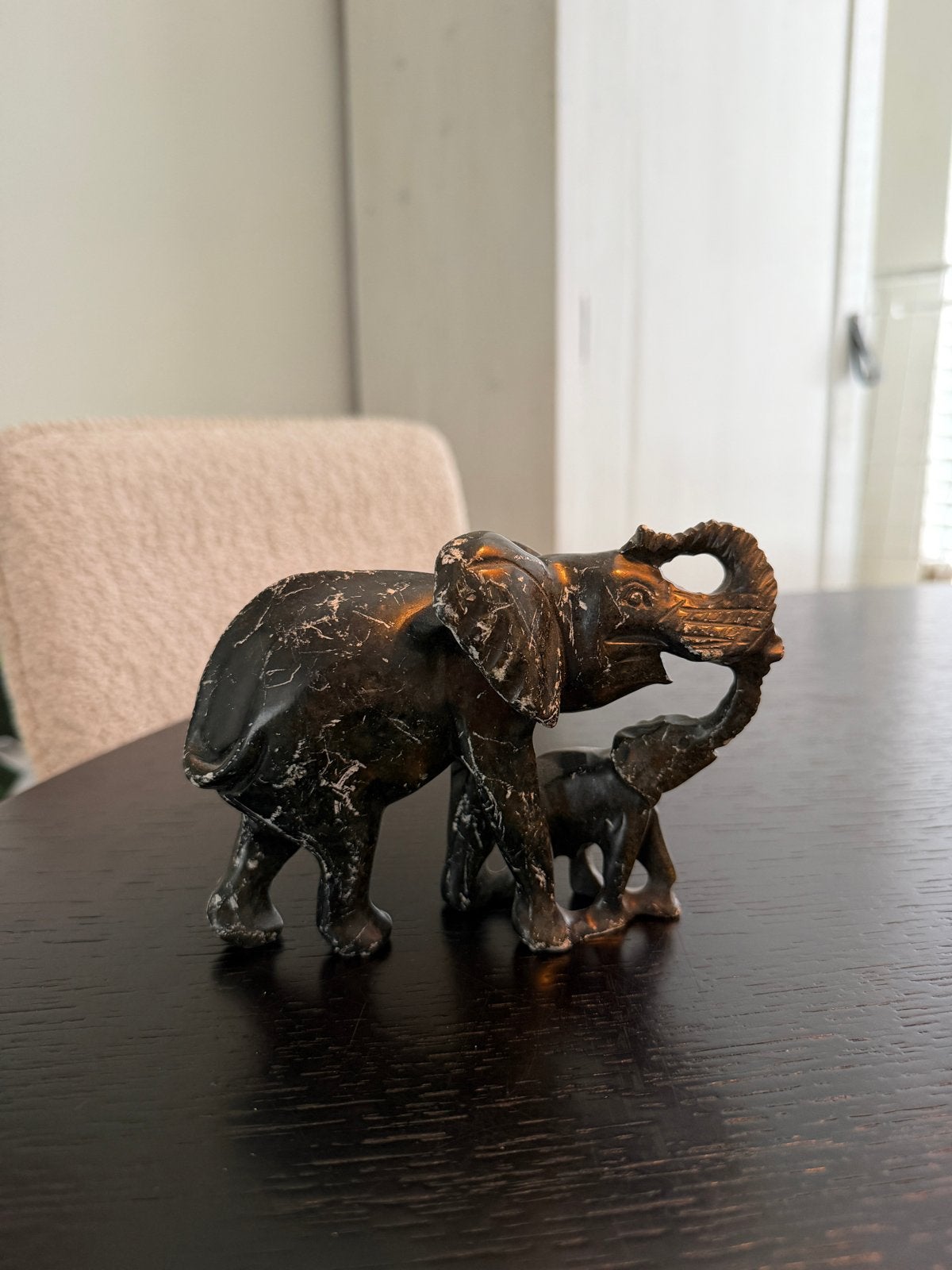 Decoratieve Olifantenbeeldjes, Ophalen of Verzenden, Zo goed als nieuw, Dier