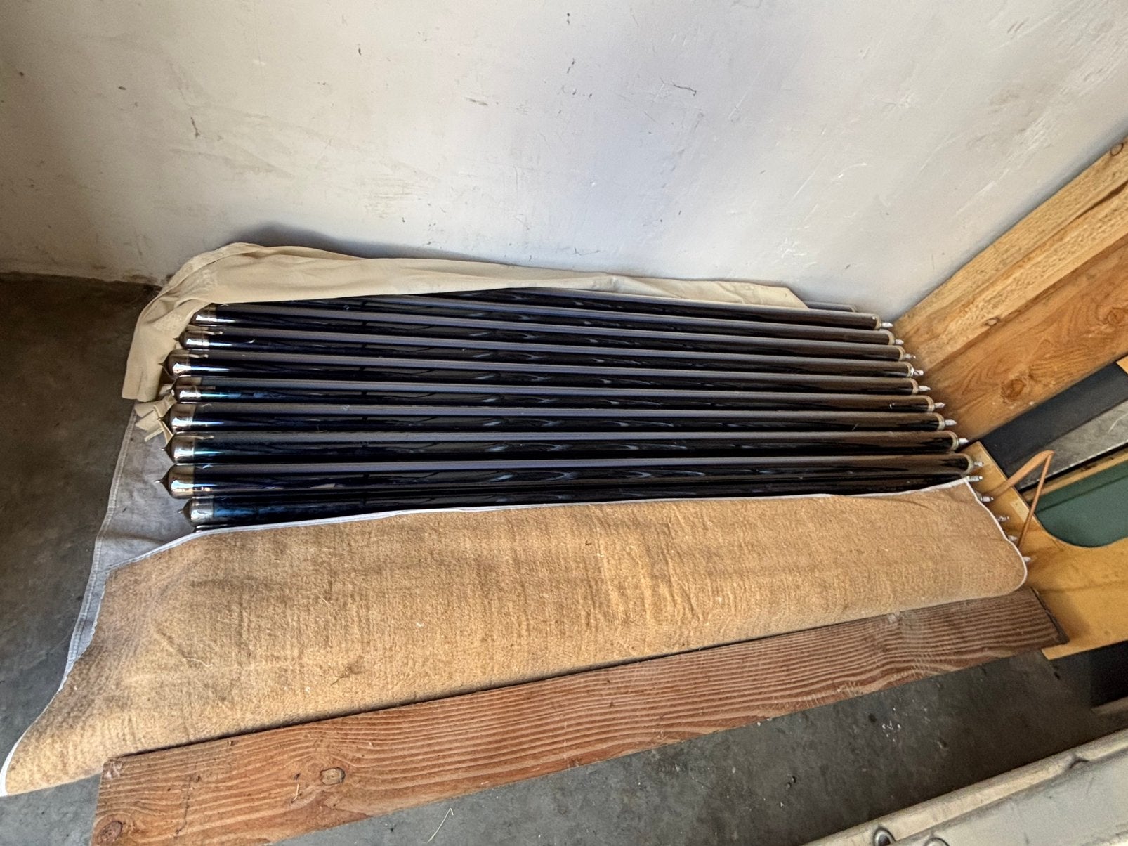 72 Heat Pipes / vacuümbuizen – complete set, Ophalen, Gebruikt