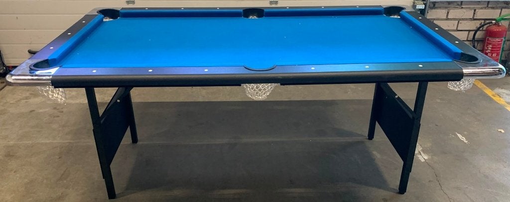 190 x 105cm Pooltafel Biljart - opklapbaar weg te zetten, Sport en Fitness, Biljarten en Poolen, Ophalen, Gebruikt, Pooltafel