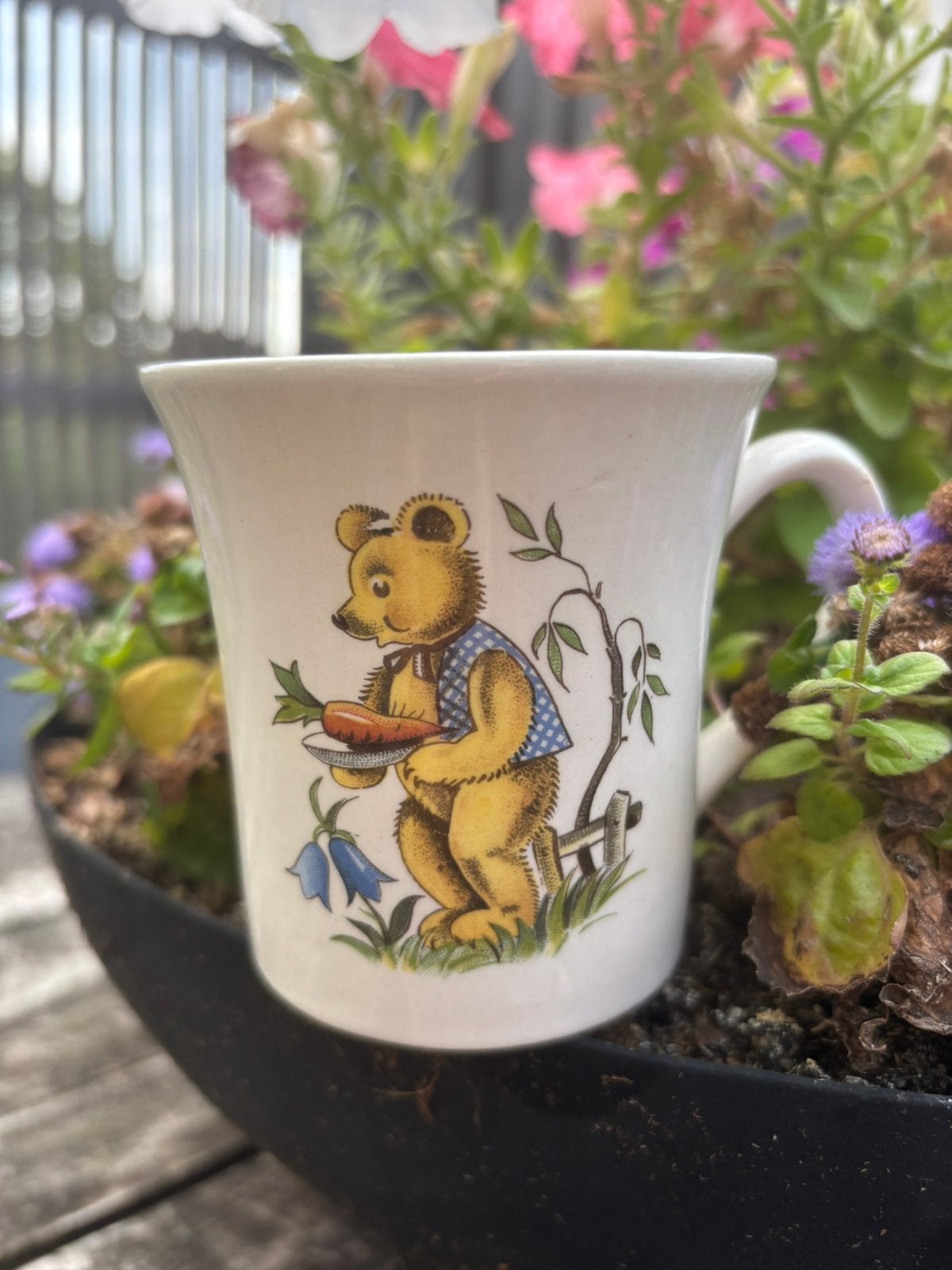 Staffordshire Old Foley kinderbeker beren - James Kent, Antiek en Kunst, Verzenden