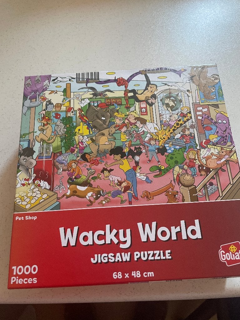 5 Legpuzzels  wacky World, Ophalen, 500 t/m 1500 stukjes, Zo goed als nieuw, Legpuzzel