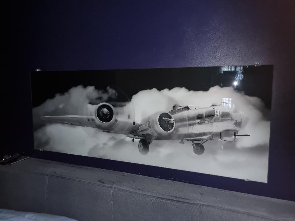 wanddecoratie B17 bommenwerper, Huis en Inrichting, Ophalen, Gebruikt, 160 cm, Meerkleurig