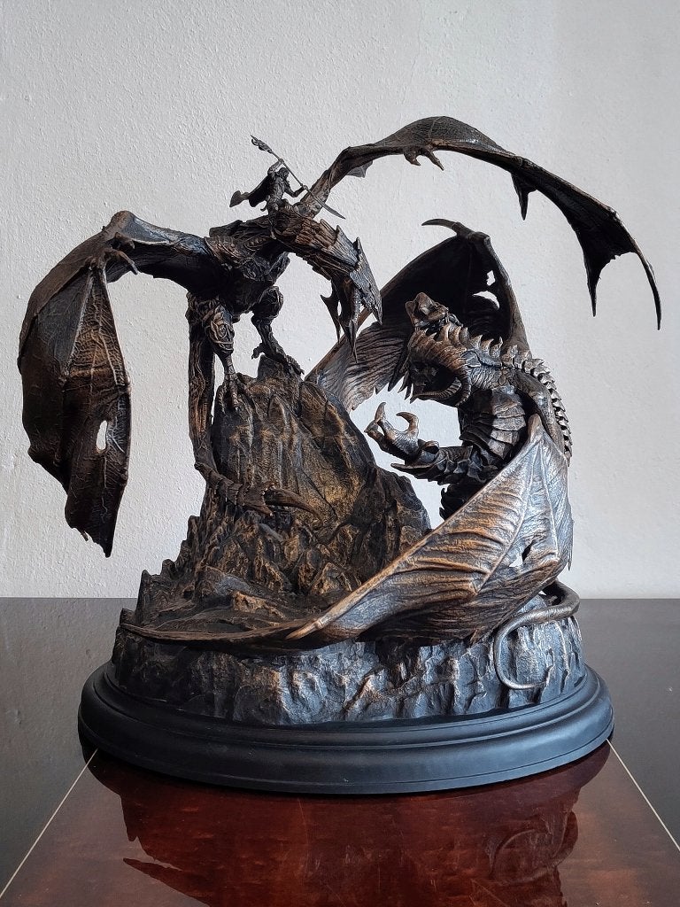 Shadow of War - Mithril Edition Beeld (Tal Goroth vs Carnan), Verzamelen, Ophalen, Zo goed als nieuw, Beeldje of Buste