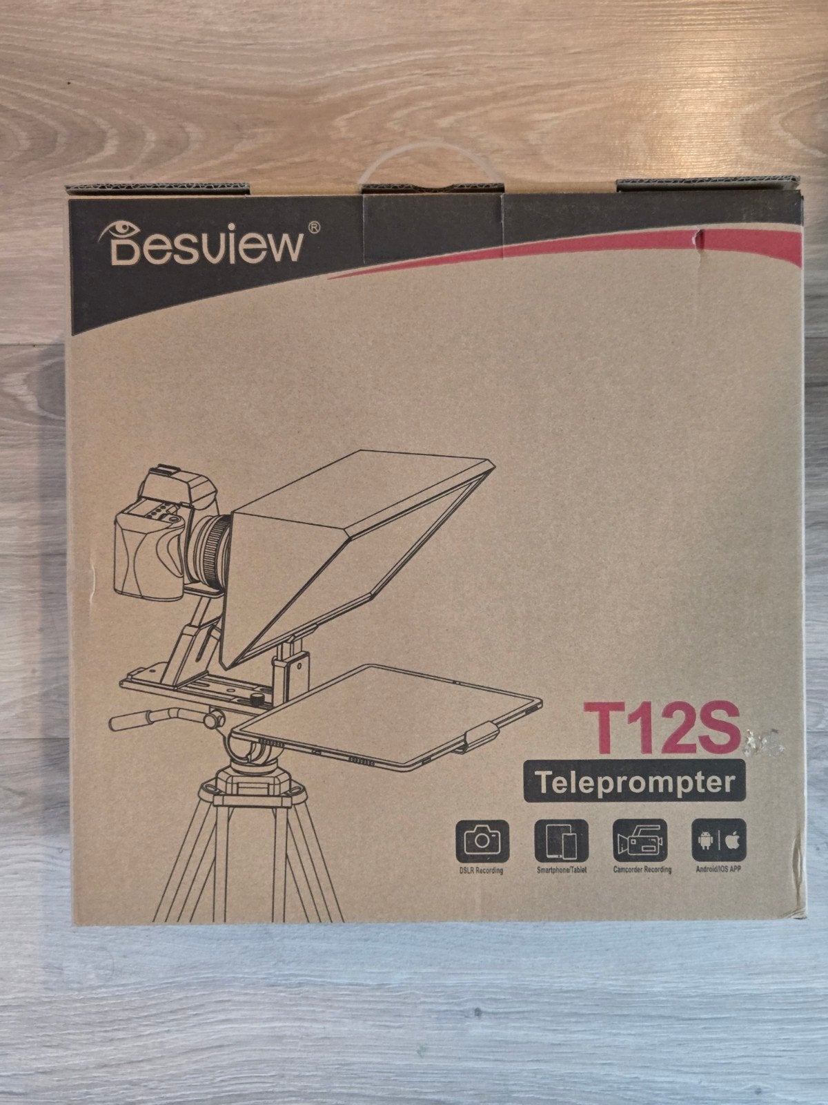 Desview T12S Teleprompter | YouTube thuisstudio, Ophalen of Verzenden, Nieuw