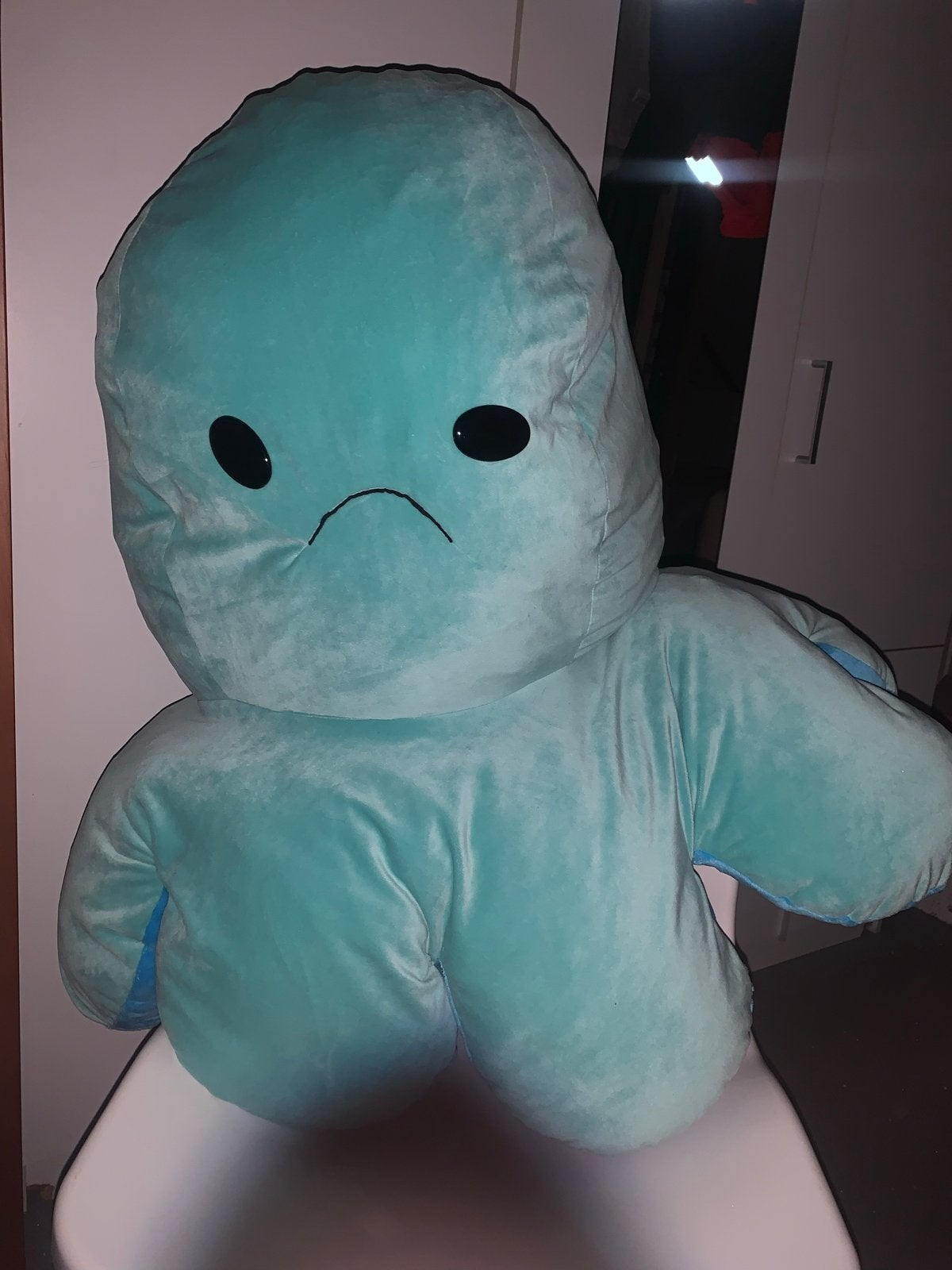 60 cm Grote omkeerbare octopus knuffel - blij en verdrietig, Overige merken, Overige karakters, Overige typen, Blauw