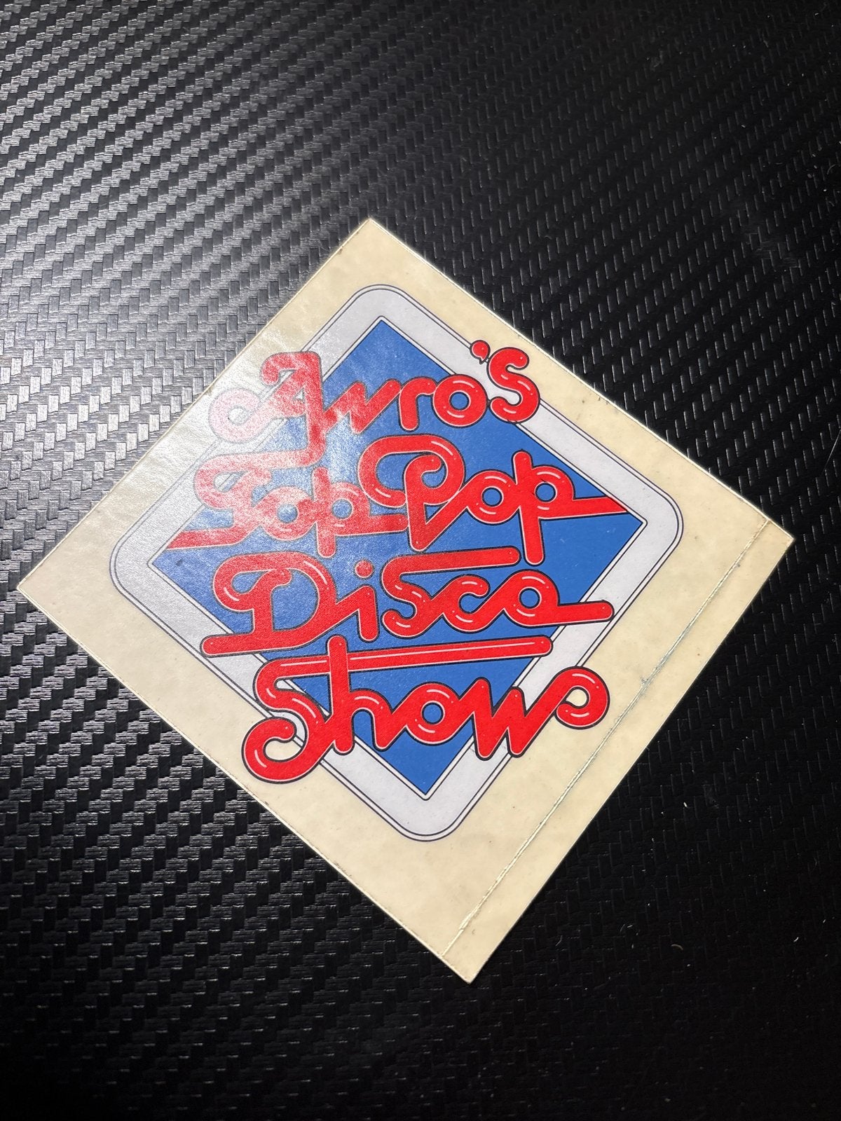 AVRO's Toppop Disco Show sticker, Ophalen of Verzenden, Gebruikt, Film, Tv of Omroep