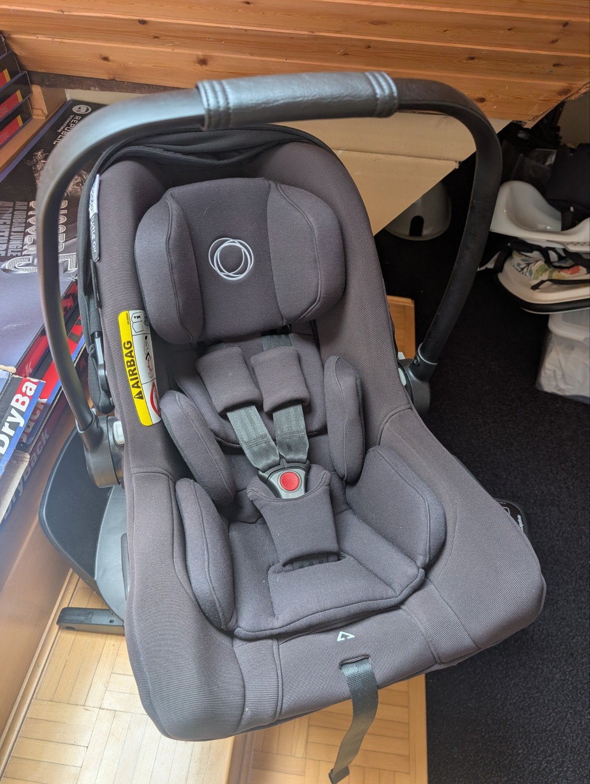 Bugaboo Turtle air by Nuna autostoel met Isofix Nina owl 360, Autogordel of Isofix, Gebruikt, 0 t/m 18 kg, Ophalen