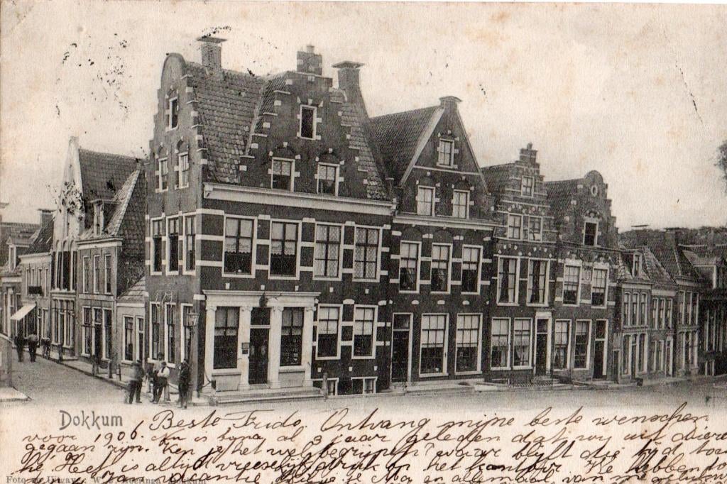 Dokkum, Stadsgezicht. 6172, Verzenden, Voor 1920, Gelopen, Friesland