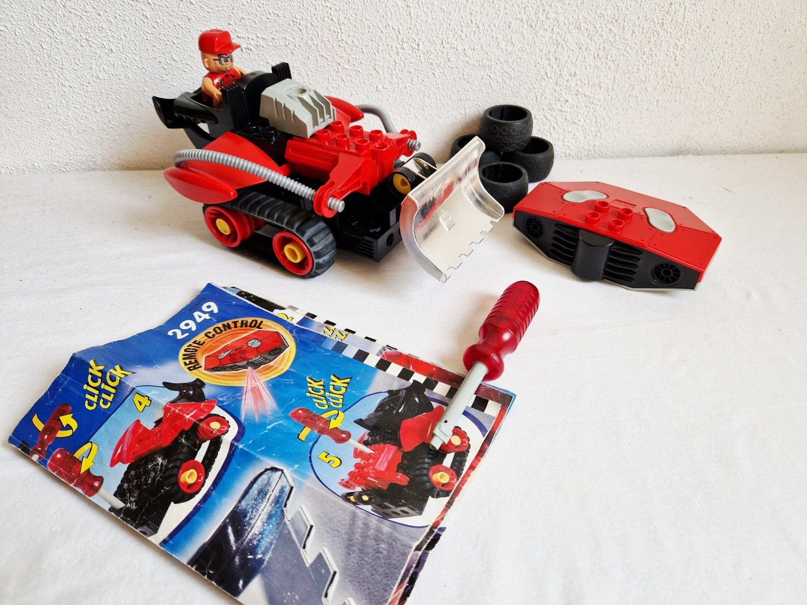 Duplo Toolo set 2949 goed werkend remote controle, Gebruikt, Inclusief instructies, Ophalen of Verzenden, Duplo