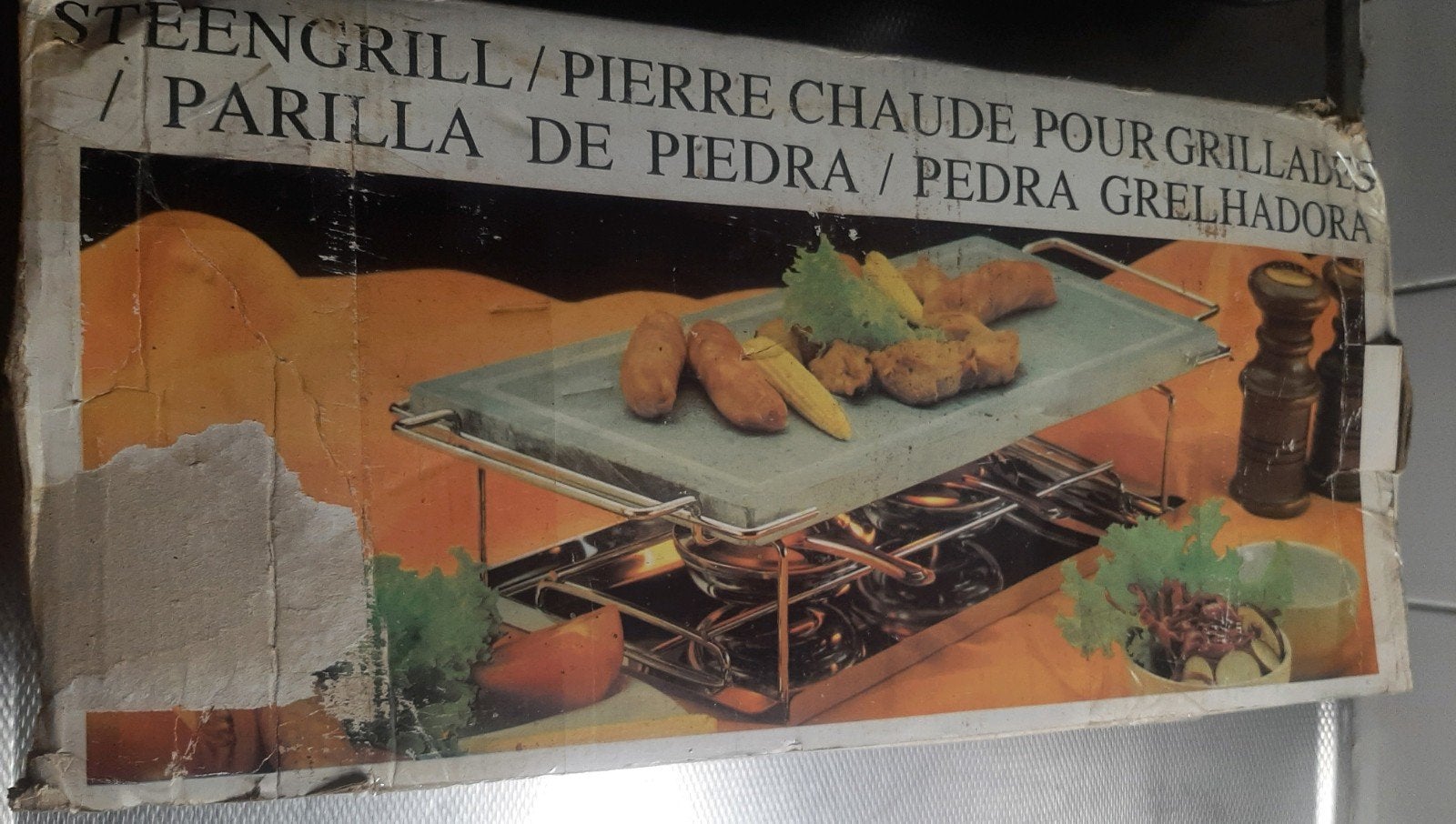 vintage steengrill jaren 70., Ophalen of Verzenden, Nieuw, 4 t/m 7 personen