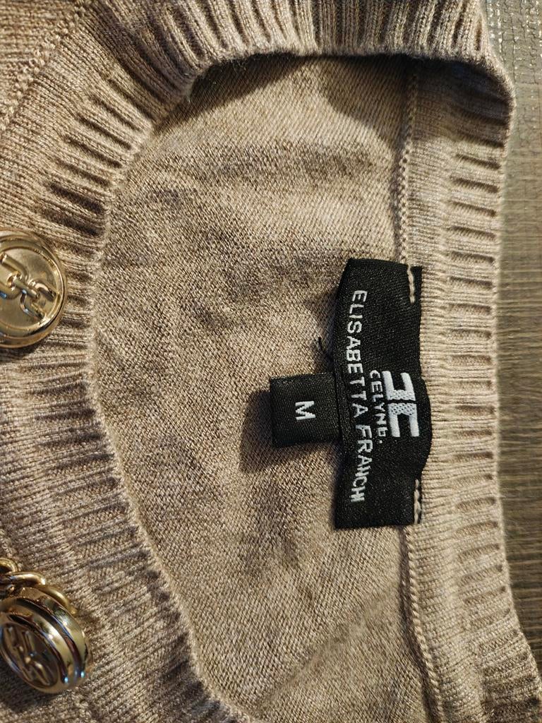 Elisabetta Franchi jurk maat M (valt als S), Elisabetta Franchi, Beige, Ophalen of Verzenden, Zo goed als nieuw
