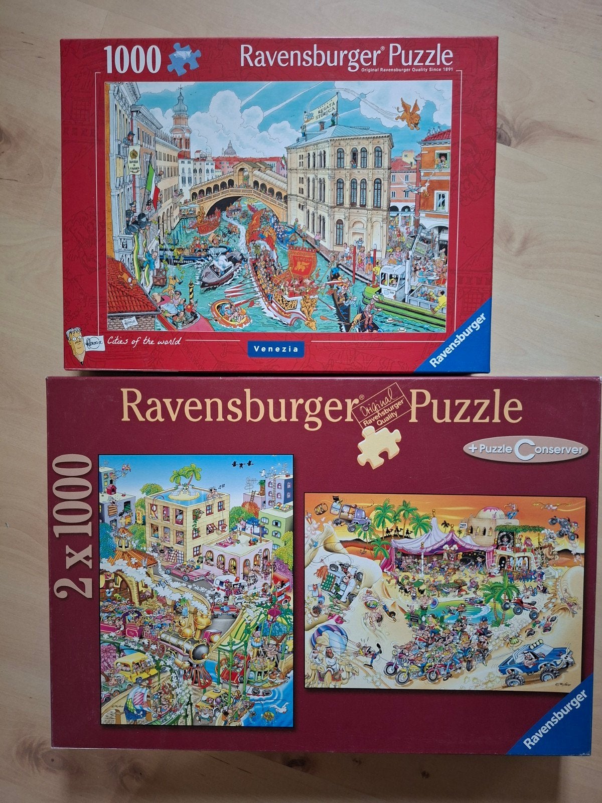 Ravensburger puzzels van 1000 stukjes, 3 puzzels voor €10!, Ophalen of Verzenden, Meer dan 50 stukjes, Gebruikt, 6 jaar of ouder