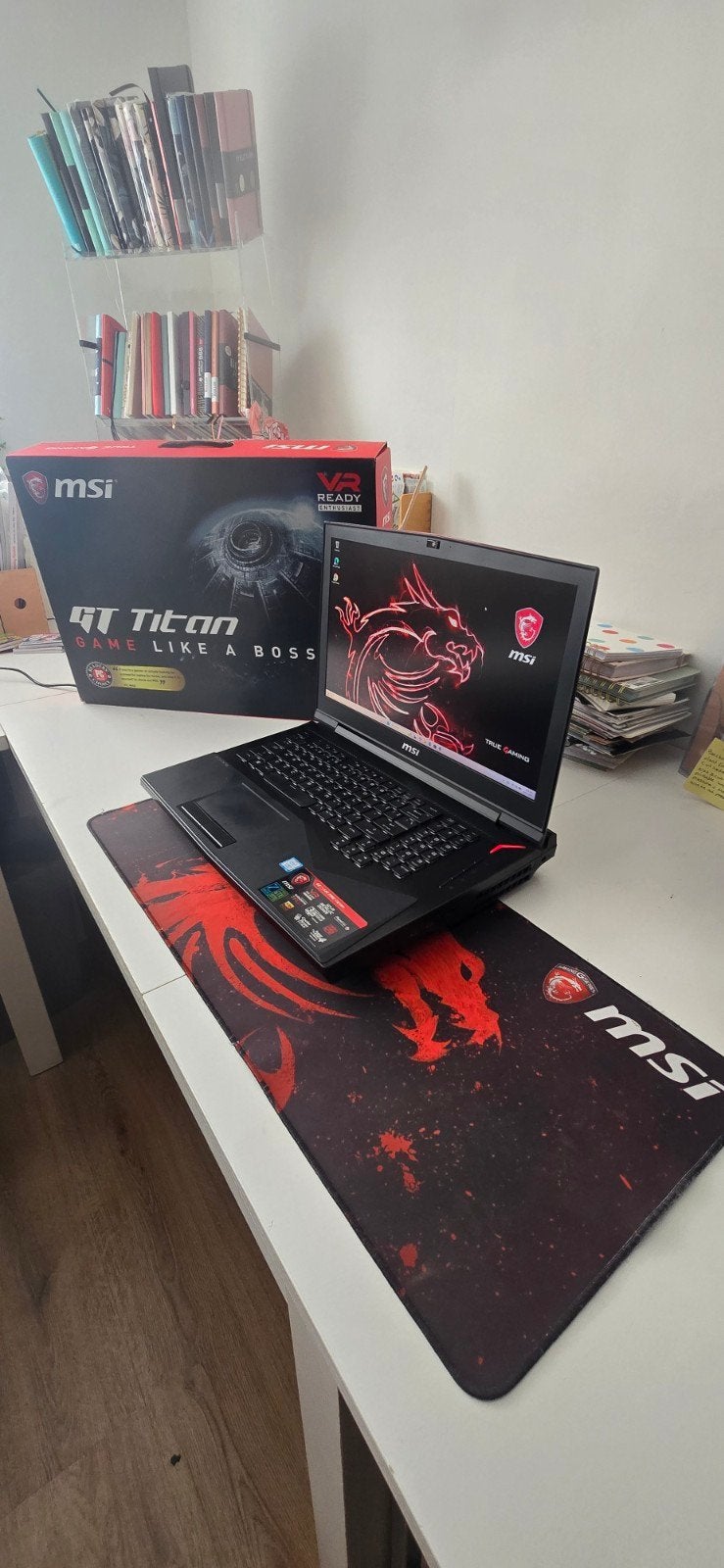 MSI GT75VR 7RE Titan 17 inch Gaming Laptop GTX1070, Computers en Software, Windows Laptops, Ophalen, Gebruikt, 2 tot 3 Ghz, Qwerty
