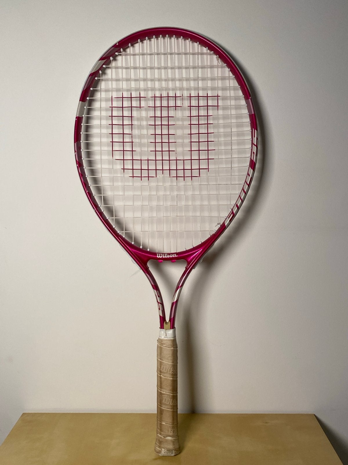 Wilson tennisracket roze met hoes, Ophalen of Verzenden, Gebruikt, Racket, Wilson