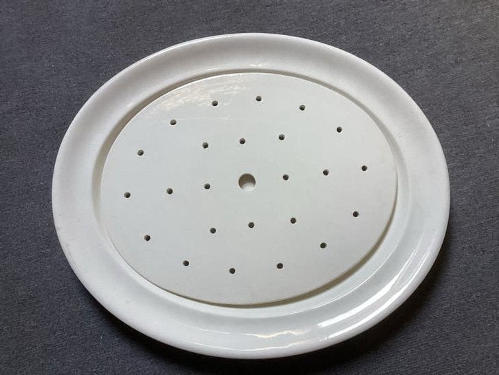 Antieke Wedgwood visschaal met treef, 37 x 44 cm, Antiek en Kunst, Ophalen of Verzenden