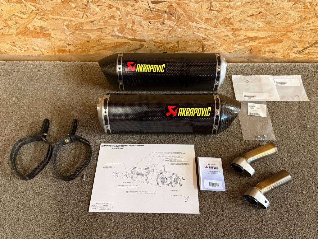 Akrapovic uitlaten dempers Kawasaki ZX-10R ZX10R 2006 2007, Motoren, Gebruikt, Verzenden, Media@akrapovic.com, Malo Hudo 8a, Ivančna Gorica, 1295, SI