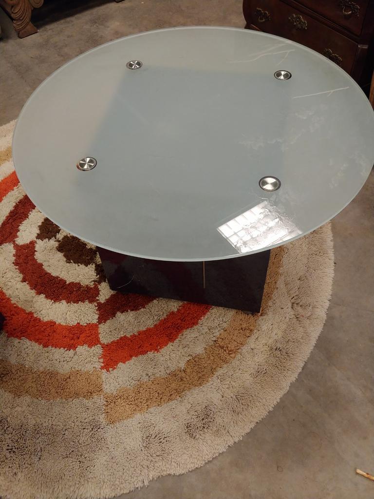 Salontafel 2 stuks space age., Huis en Inrichting, Tafels | Salontafels, Ophalen, Gebruikt, 50 tot 100 cm, Rond