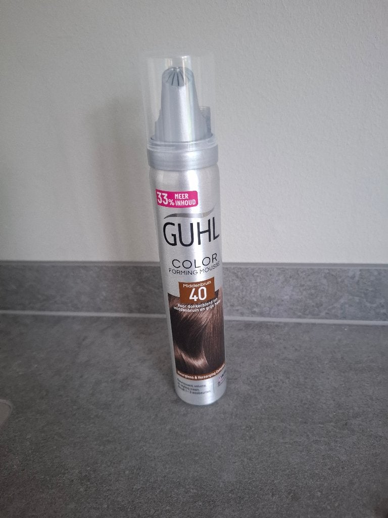 Guhl Color Forming Mousse Middenbruin 40 - 100 ml, Ophalen of Verzenden, Nieuw, Gel, Wax, Haarlak of Mousse