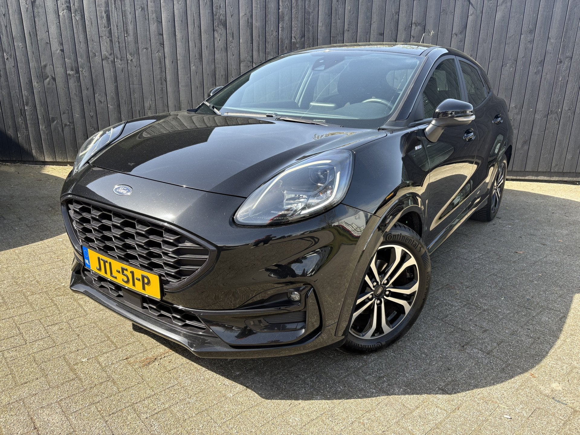 Ford Puma 1.0 EcoBoost Hybrid ST-Line (bj 2023), Auto's, Voorwielaandrijving, 12 maanden, Zwart, Bedrijf