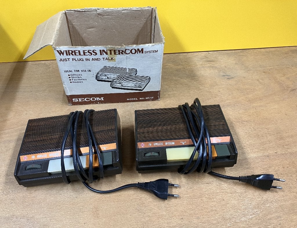 Vintage Secom draadloos intercomsysteem, Ophalen of Verzenden, Gebruikt