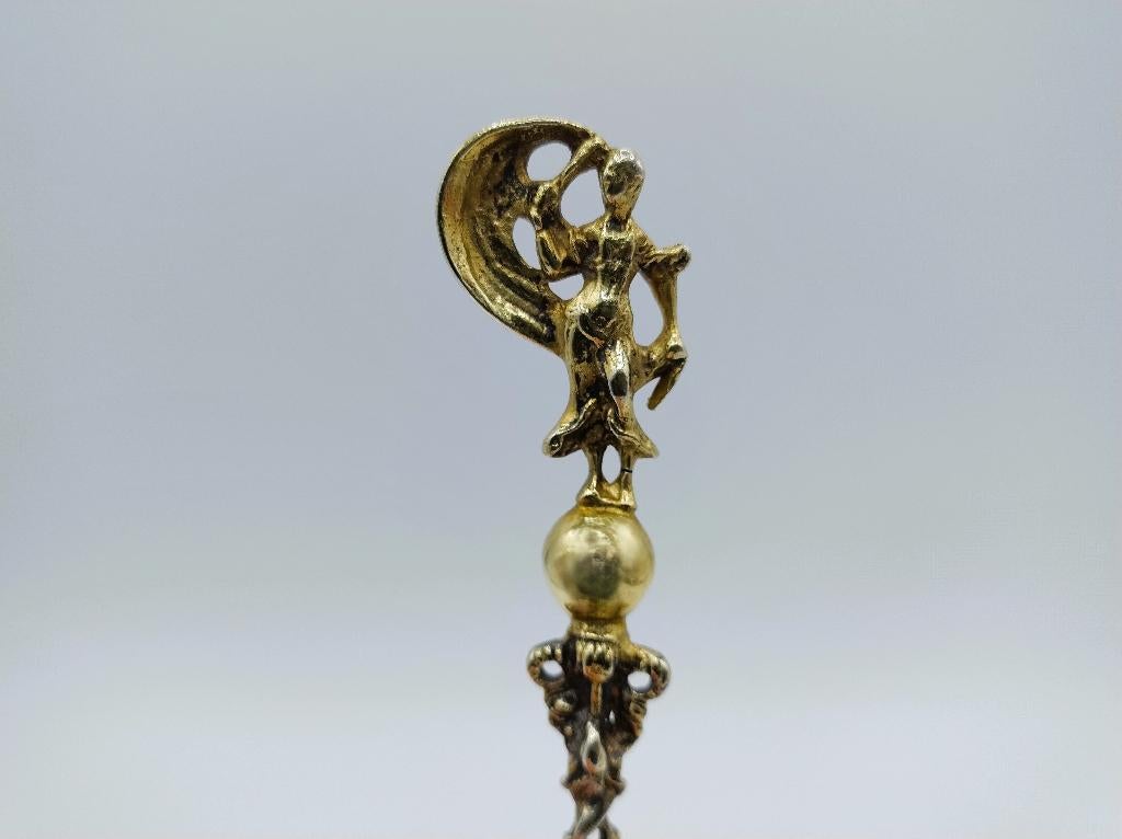 Zilveren gelegenheidslepel, H.J. Lieuwma, Harlingen, 1792, Verzenden, Zilver