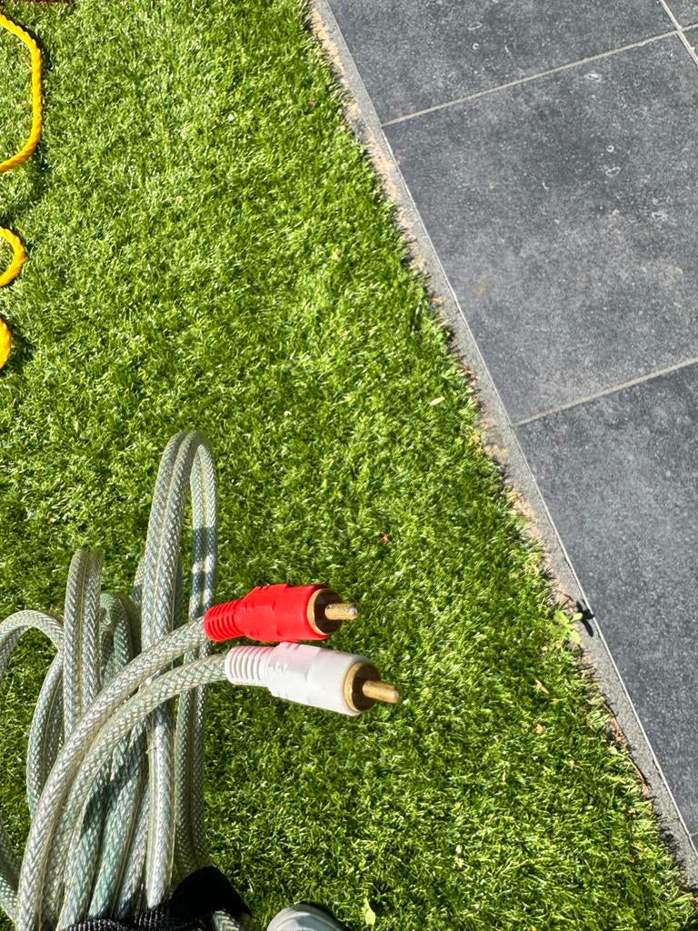 RCA Interlink Kabel - Rood/Wit Audio Kabel, Ophalen, Zo goed als nieuw, 20 m² of meer