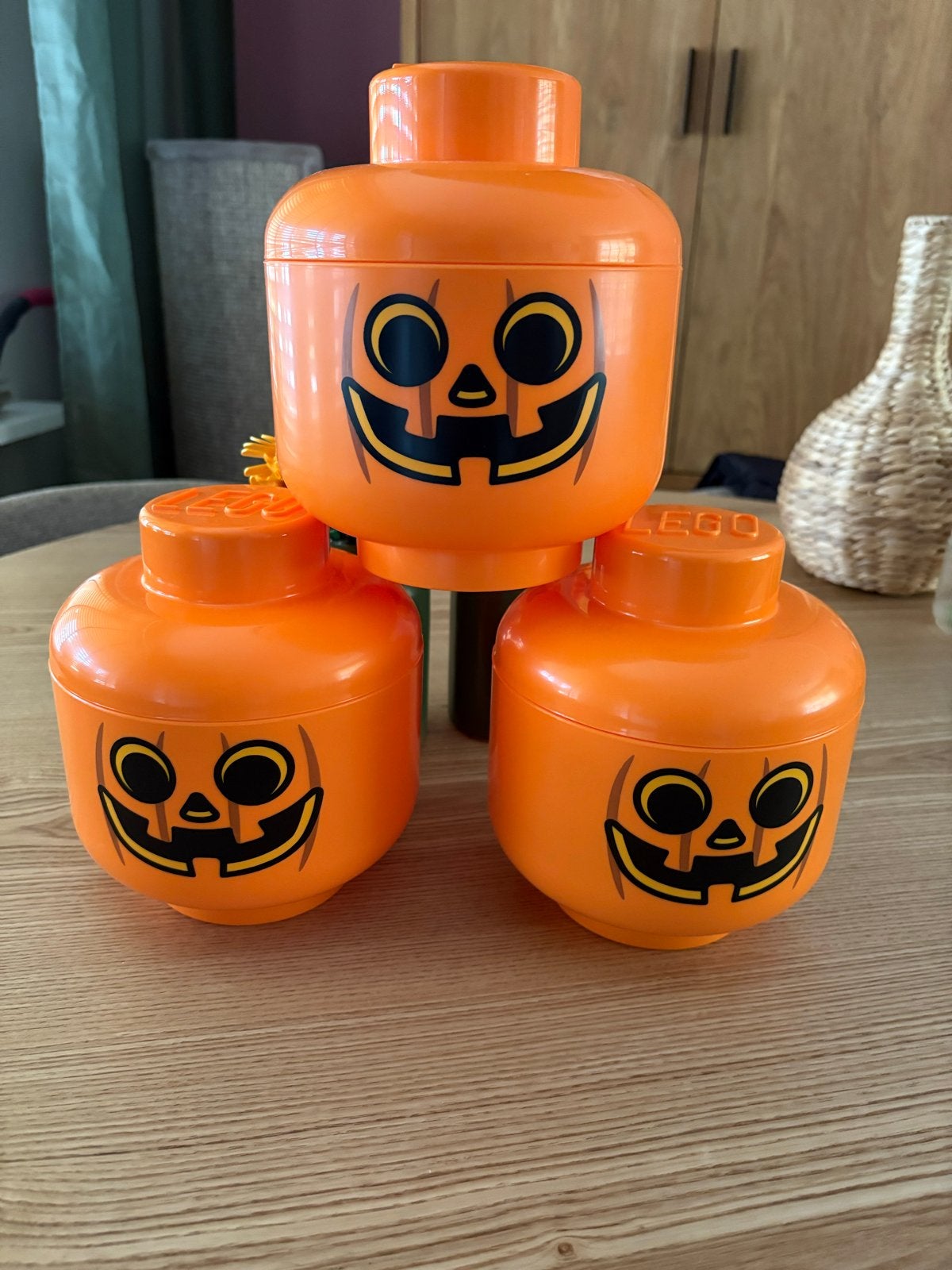 Lego Halloween Hoofden - Pompoen Opbergdozen (18 cm), Ophalen of Verzenden, Zo goed als nieuw