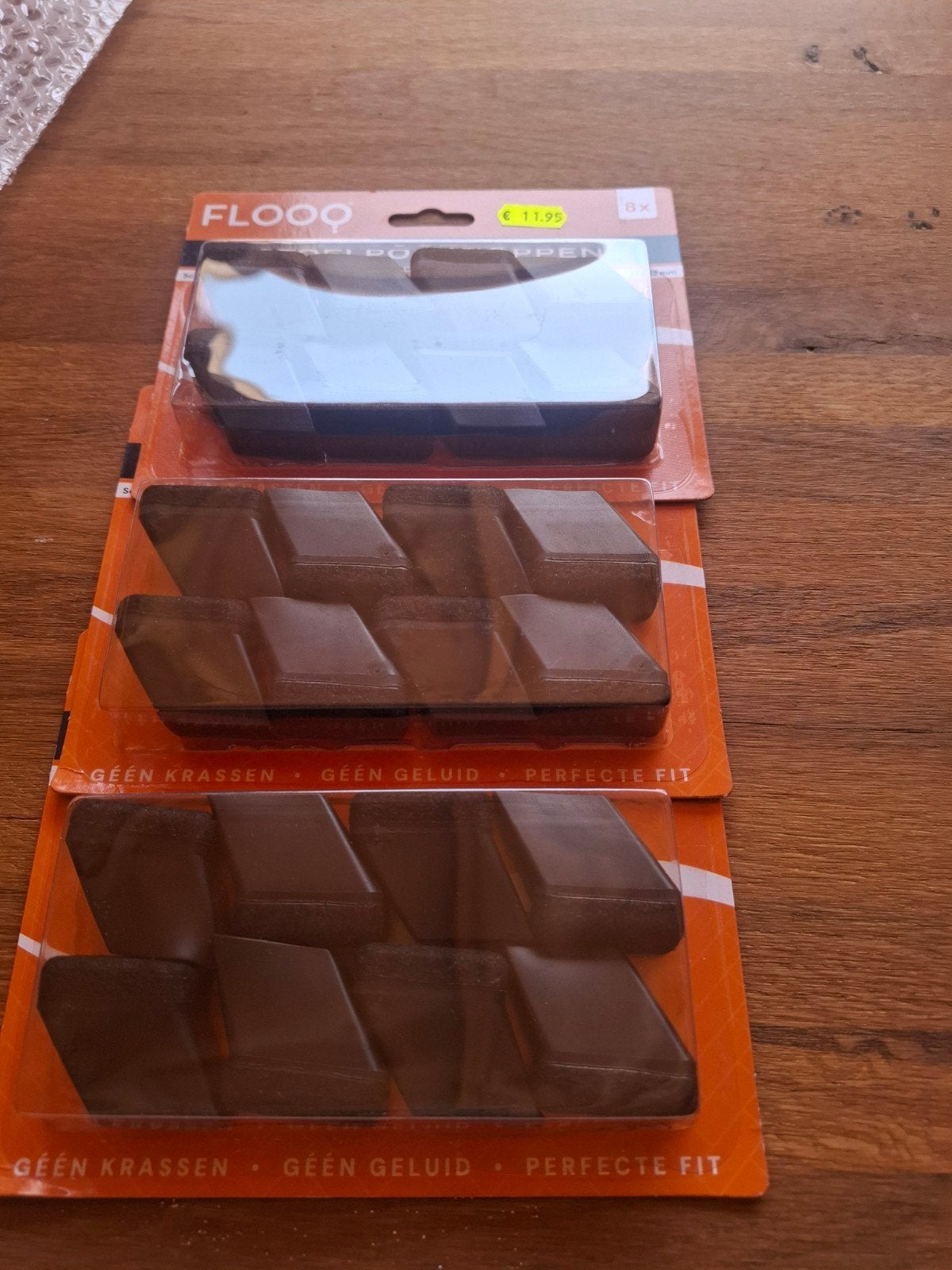 Stoelpootdoppen, Ophalen, Kunststof, Zwart, Nieuw
