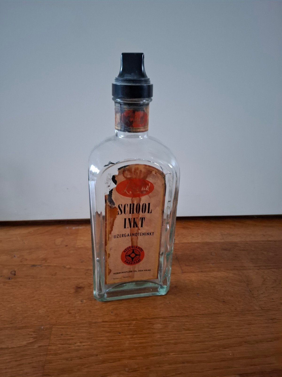 Schoolinkt fles met schenktuit,  Gratis af te halen., Ophalen, Gebruikt