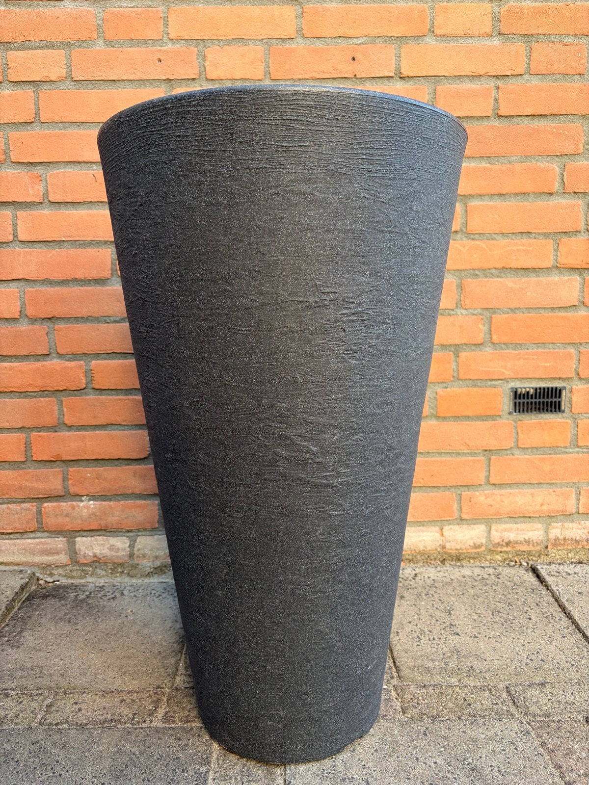 Bloempot Nature Amesbury - Kunststof - Antraciet - 40x70cm, Ophalen, Kunststof, 40 cm of meer, Rond