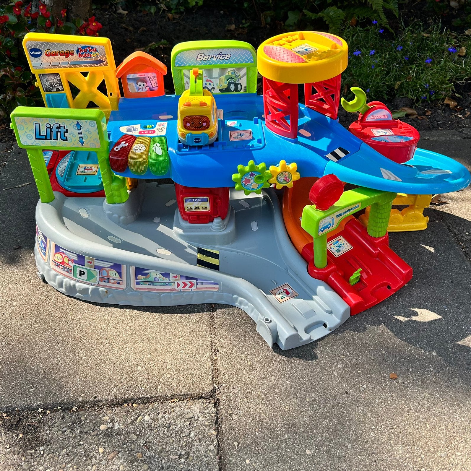 VTech Toet Toet Auto's Garage met Takelwagen, Ophalen of Verzenden, Gebruikt, 2 tot 4 jaar