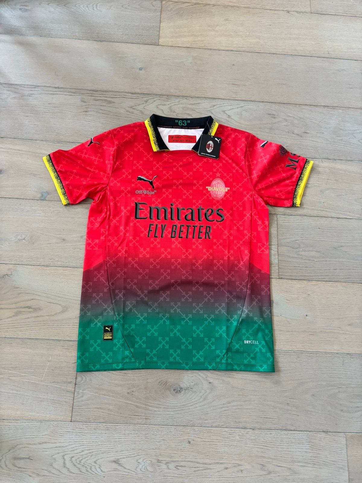 AC Milan x Off-White 2025/26 Puma Rafael Leão #10 Jersey