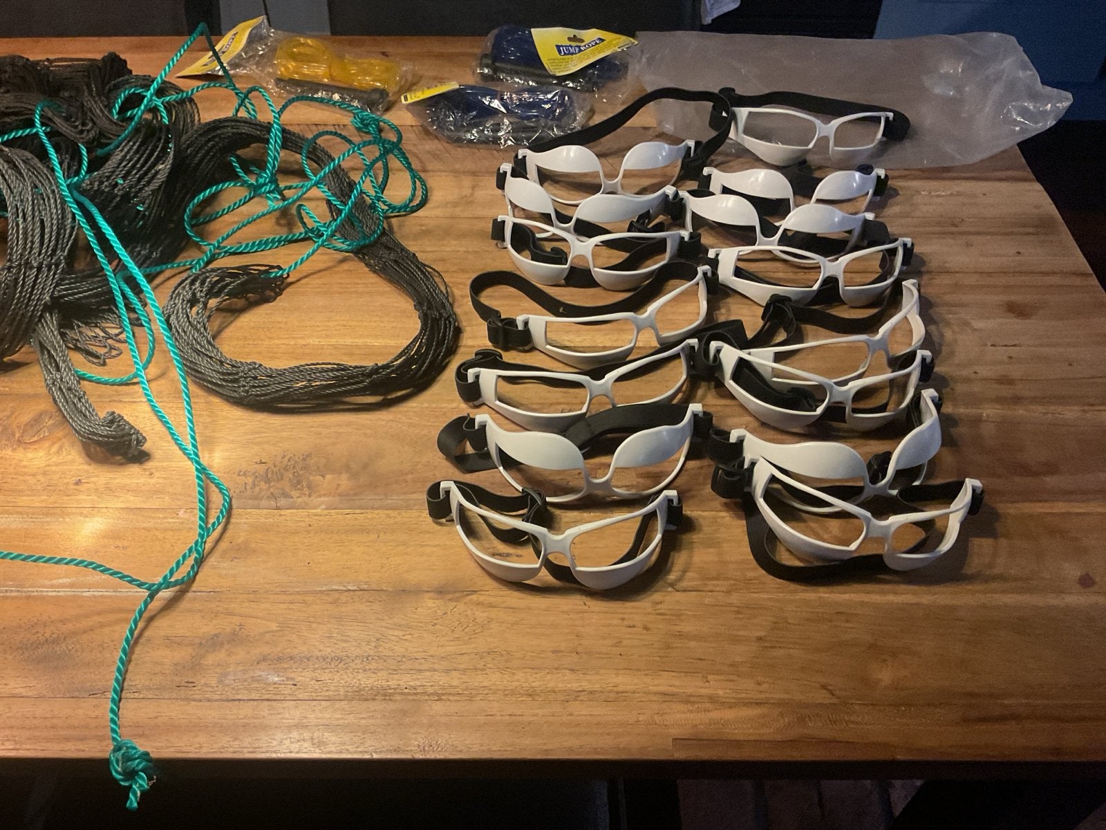 Basketbal trainingsmateriaal: ballen, brillen, netten, sprin, Ophalen of Verzenden, Gebruikt, Overige typen