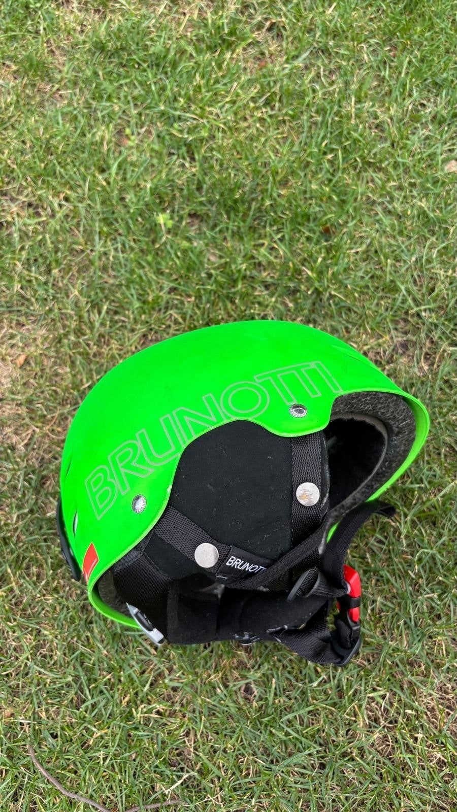 Brunotti Skihelm - Maat 51-55 - Groen, Gebruikt, Overige typen, Skiën, Minder dan 100 cm