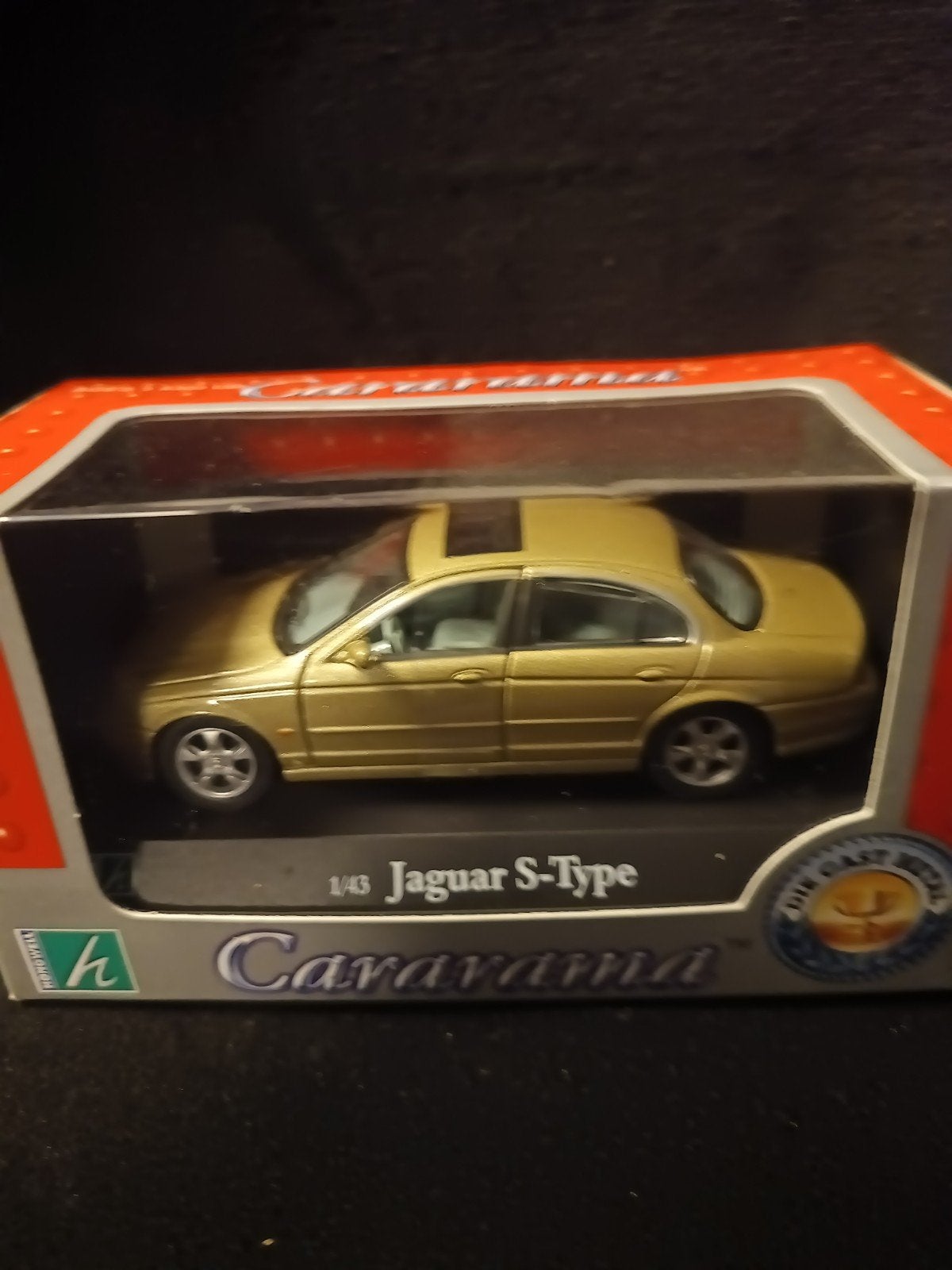 Cararama 1/43 Jaguar S-Type Goud Diecast Modelauto, Ophalen of Verzenden, Nieuw, Auto, Overige merken