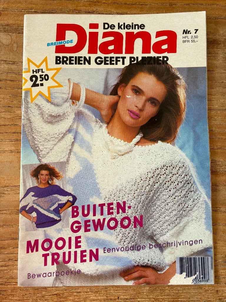 Vintage de kleine Diana breimode nr. 7, Ophalen of Verzenden, Zo goed als nieuw, Breien, Patroon of Boek