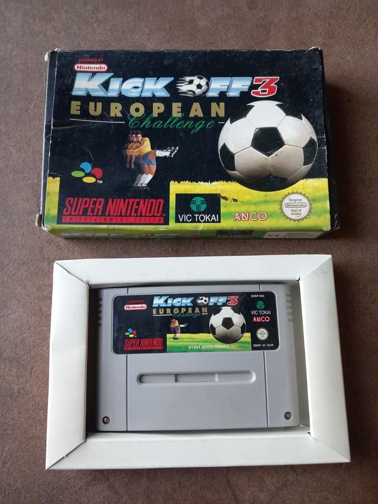 Kick Off 3 European Challenge Super Nintendo SNES, Vic Tokai, Gebruikt, 1 speler, Onbekend