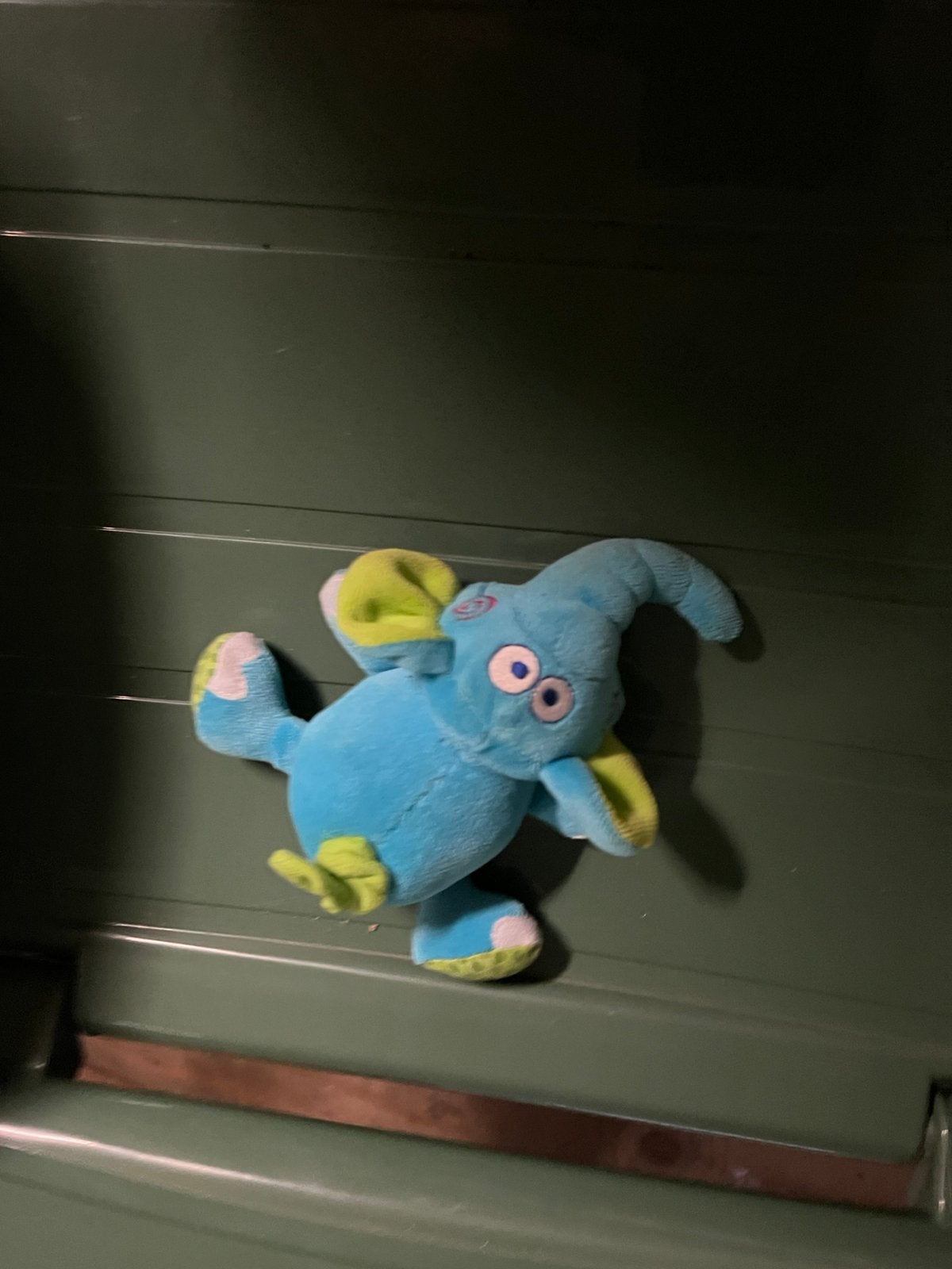 Knuffel olifantje, Ophalen, Gebruikt, Blauw, Wasbaar