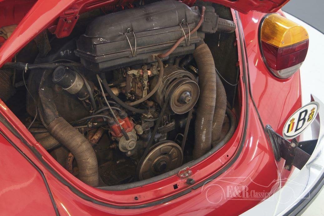 VW Kever Cabriolet | 66.646 km aantoonbaar | 1972, Auto's, Achterwielaandrijving, Zwart, Cabriolet, Bedrijf