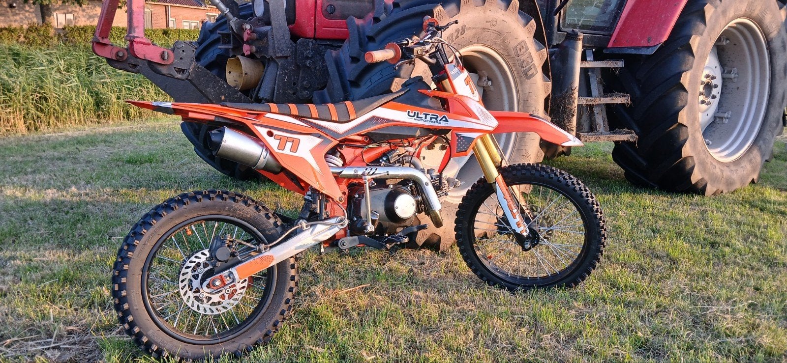 pitbike ultra/crossmotor 125cc, Ophalen of Verzenden, Zo goed als nieuw, Overige merken