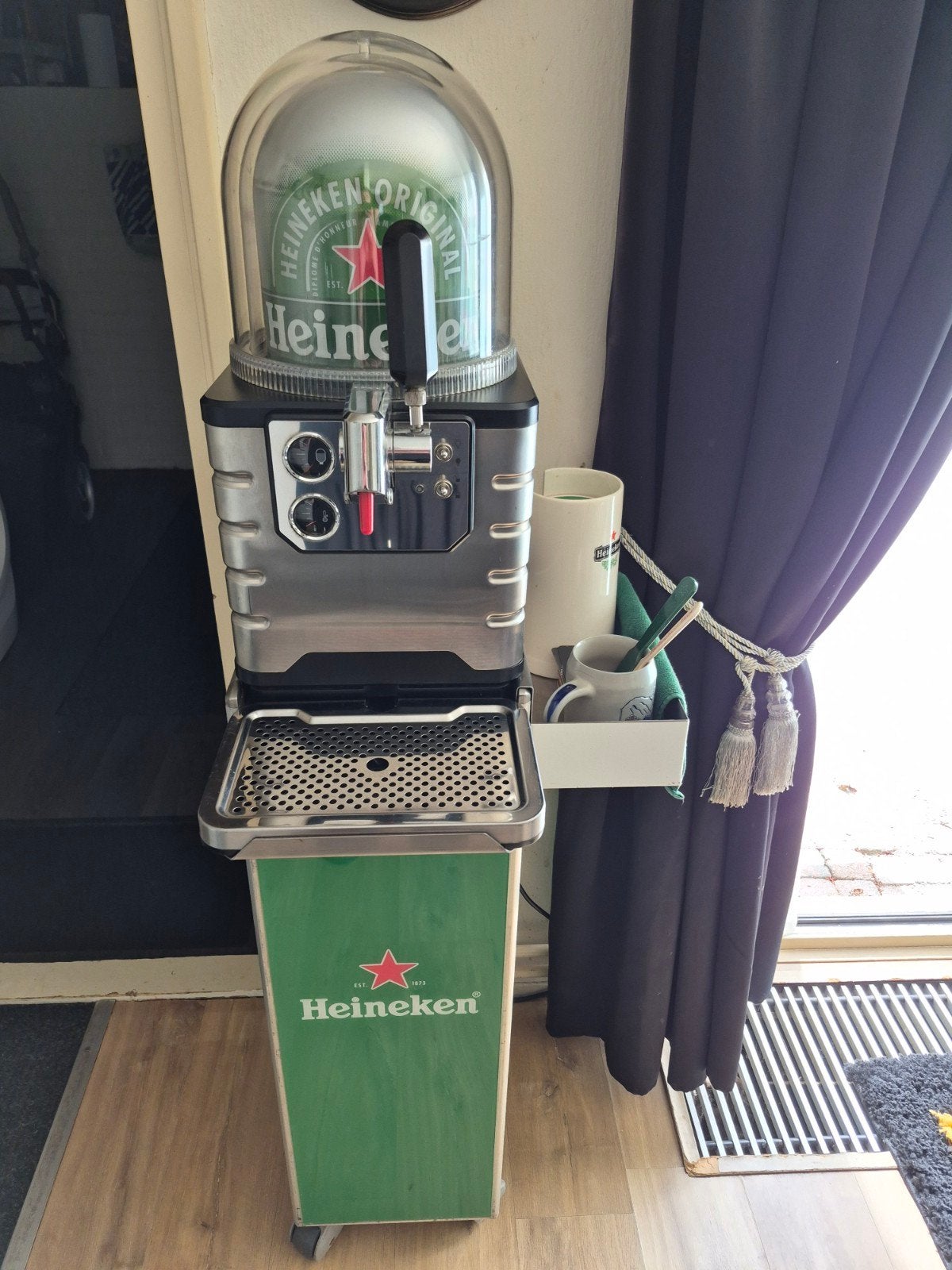 Heineken thuistap Blade, Heineken vliegtuig trolley, hoes .., Ophalen, Gebruikt, Overige merken