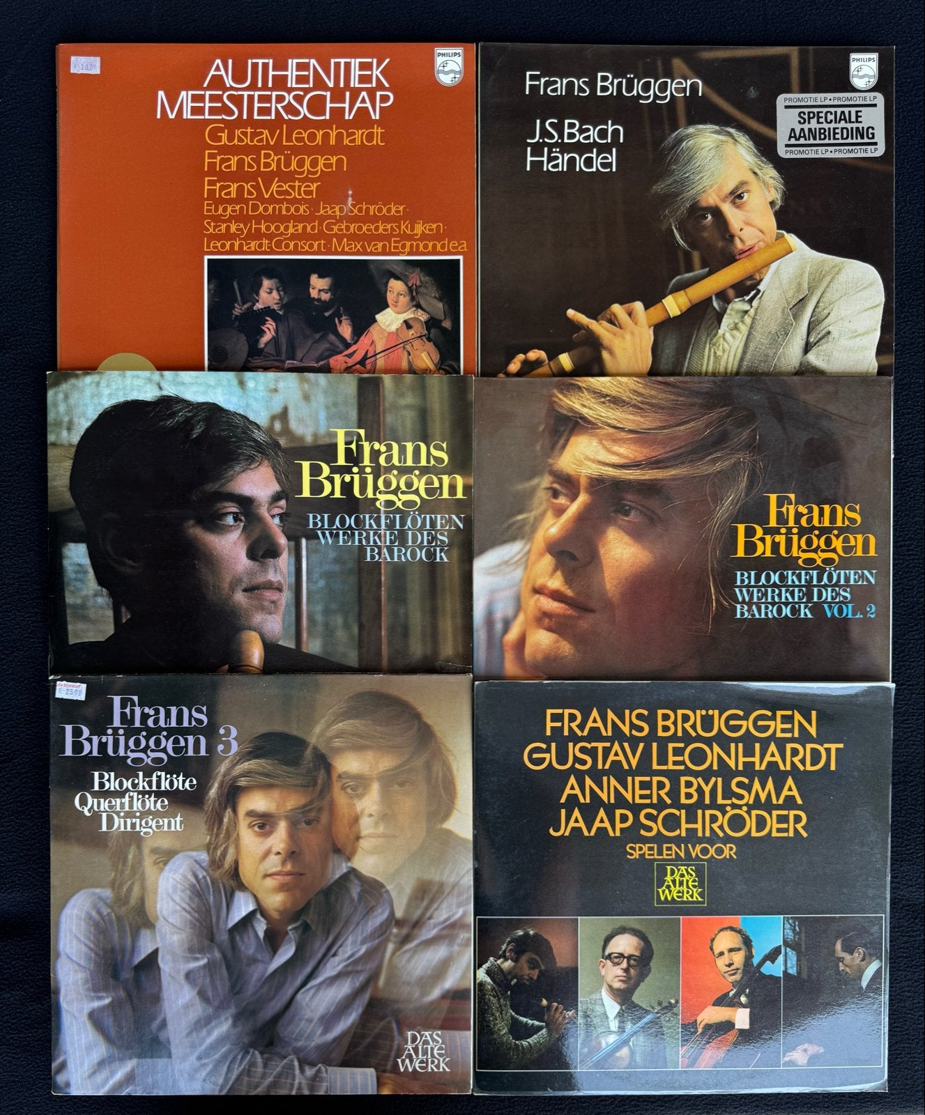 Frans Brüggen Collectie - 6 LP's - Das Alte Werk, Telefunken, LP, Gebruikt, Ophalen of Verzenden, 12 inch